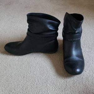 Black boots 11W AE by Payless